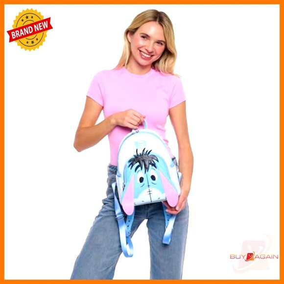Mini Backpack Faux Leather Adjustable Straps Disney Eeyore Cosplay Handbag main image 4